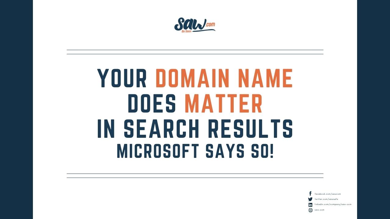 domain name does matter
