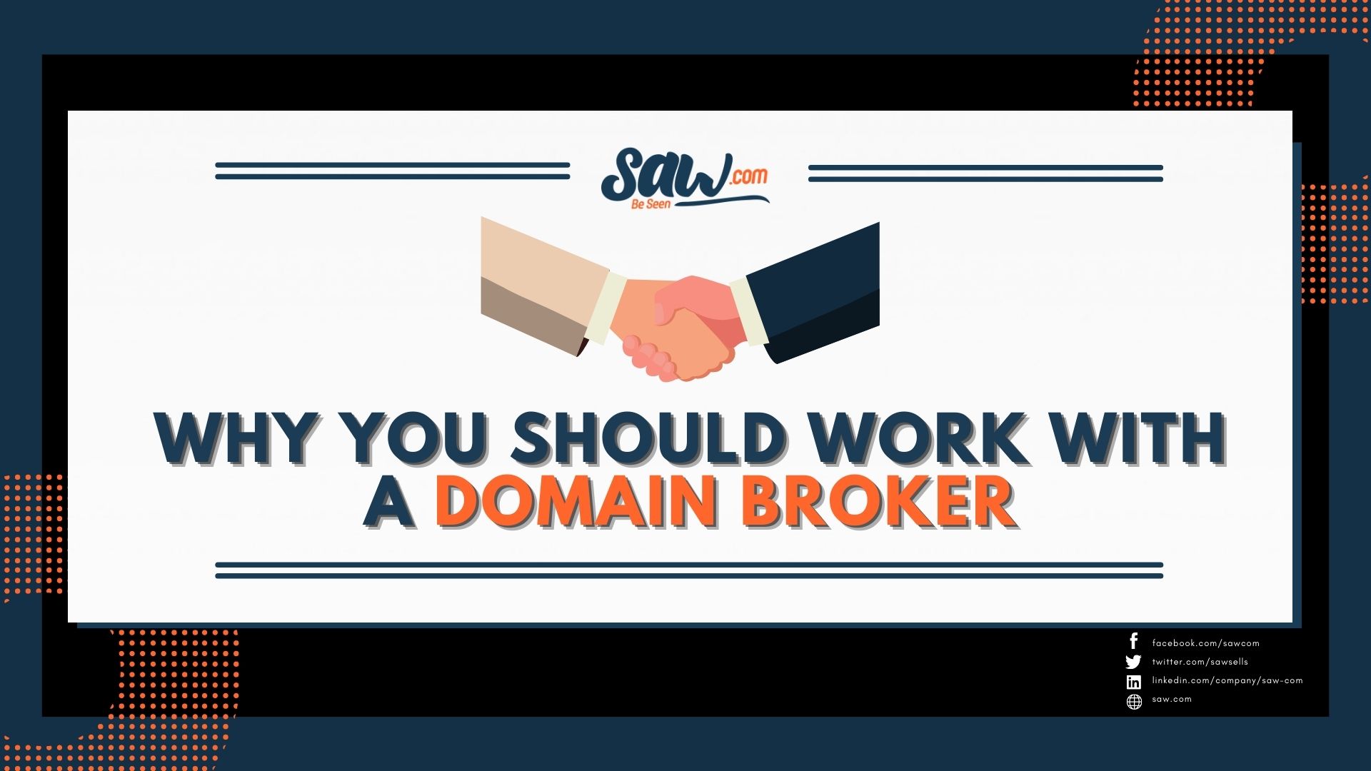 Work with a Broker